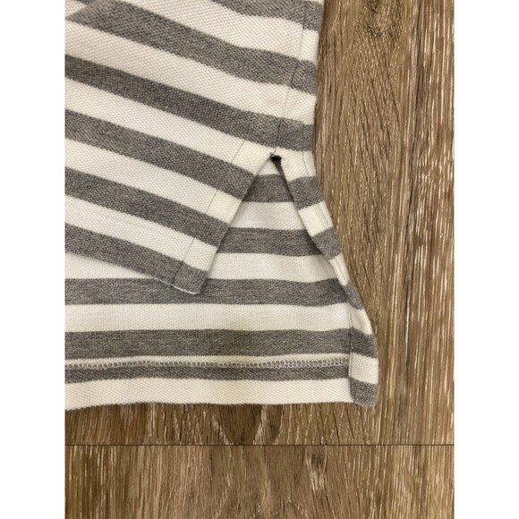 Polo Ralph Lauren Mens Polo Shirt Large Gray Striped Short Sleeve Golf Gray Pony - Picture 8 of 9